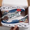 Indianapolis Colts Custom Name White Blue Max Soul Shoes