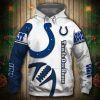 Indianapolis Colts White Blue Pullover Hoodie V3