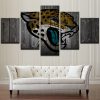 Jacksonville Jaguars Barnwood 5 Panel Canvas