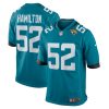Jacksonville Jaguars DaVon Hamilton Nike Teal NFL Game Jersey