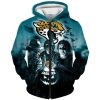 Jacksonville Jaguars Halloween Night Zip Up Hoodie