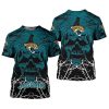 Jacksonville Jaguars Halloween Pumpkin Skull T-Shirt