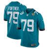 Jacksonville Jaguars Luke Fortner Nike Teal NFL Game Jersey