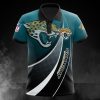 Jacksonville Jaguars Teal Black Polo Shirt V3