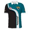 Jacksonville Jaguars Teal Black Polo Shirt V4