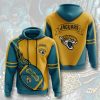 Jacksonville Jaguars Teal Fire Pullover Hoodie