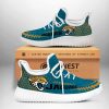 Jacksonville Jaguars Teal Gold Reze Sneakers