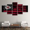 Kansas City Chiefs American Flag 5 Panel Canvas