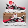 Kansas City Chiefs Custom Name Red Black Max Soul Shoes V2