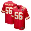 Kansas City Chiefs George Karlaftis Nike Red NFL Game Jersey