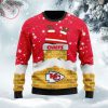 Kansas City Chiefs Red Yellow Ugly Christmas Sweater V3