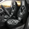 Las Vegas Raiders Black Silver Helmet Car Seat Covers