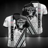 Las Vegas Raiders Black White Polo Shirt V2