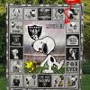 Las Vegas Raiders Custom Name Snoopy Quilt Blanket