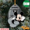 Las Vegas Raiders Mickey Custom Shaped Ornament