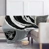 Las Vegas Raiders Silver Black Fleece Blanket