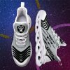 Las Vegas Raiders Silver Black Max Soul Shoes V2