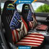 Los Angeles Chargers American Flag Car Seat Covers