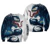 Los Angeles Chargers Black Blue Monster Sweatshirt