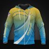 Los Angeles Chargers Gold Blue Zip Up Hoodie