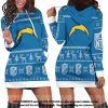 Los Angeles Chargers Holiday Women Hoodie Dress
