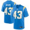 Los Angeles Chargers Michael Davis Nike Powder Blue NFL Game Jersey