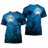 Los Angeles Chargers Powder Blue T-Shirt V7