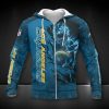 Los Angeles Chargers Powder Blue Zip Up Hoodie