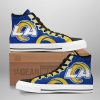 Los Angeles Rams Blue Gift For Fans High Top Shoes