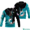 Miami Dolphins Aqua Black Pullover Hoodie