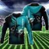 Miami Dolphins Custom Name Skull Aqua Pullover Hoodie