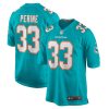 Miami Dolphins Lamical Perine Nike Aqua NFL Game Jersey