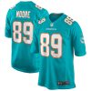 Miami Dolphins Nat Moore Nike Aqua Retired NFL Game Jersey
