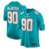Miami Dolphins RJ McIntosh Nike Aqua NFL Game Jersey