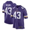 Minnesota Vikings Luiji Vilain Nike Purple NFL Game Jersey