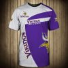 Minnesota Vikings Purple White T-Shirt V2
