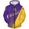 Minnesota Vikings Purple Yellow Zip Up Hoodie V2