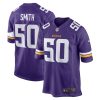 Minnesota Vikings TJ Smith Nike Purple NFL Game Jersey