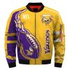 Minnesota Vikings Yellow Purple Trending Bomber Jacket