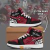 Arkansas Razorbacks Custom Name Air Jordan 1 High Sneakers