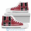 Arkansas Razorbacks Vertical Stripes Style High Top Shoes
