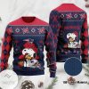 New England Patriots Blue Red Ugly Sweater
