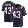 New England Patriots Calvin Munson Nike Navy NFL Game Jersey