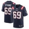 New England Patriots Cole Strange Nike Navy NFL Game Jersey