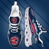 New England Patriots Custom Name Dark Blue Max Soul Shoes