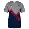 New England Patriots Grey Navy T-Shirt