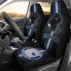 New England Patriots Helmet Black Grey Blue Car Seat Covers
