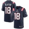 New England Patriots Matthew Slater Nike Navy NFL Game Jersey