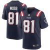 New England Patriots Randy Moss Nike Navy Retired NFL Game Jersey