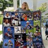 New England Patriots Tom Brady 12 Quilt Blanket
